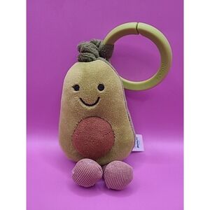 Jellycat Avocado 7" Plush Rattle Kids Toddlers Toy Doll Jitter